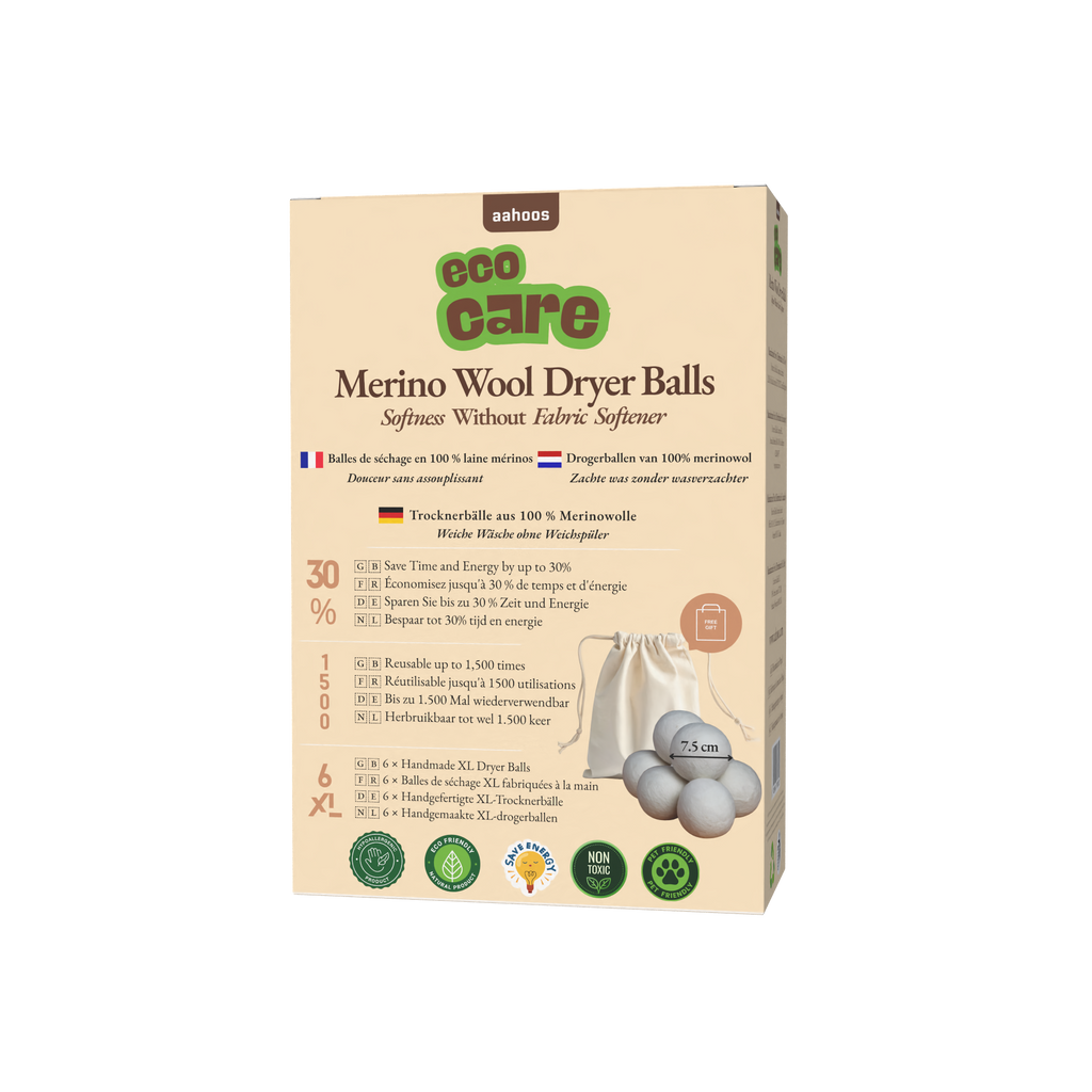 AAHOOS ECOCARE XL Merino Wool Dryer Balls - Front Packshot